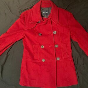 Nautica Red Peacoat